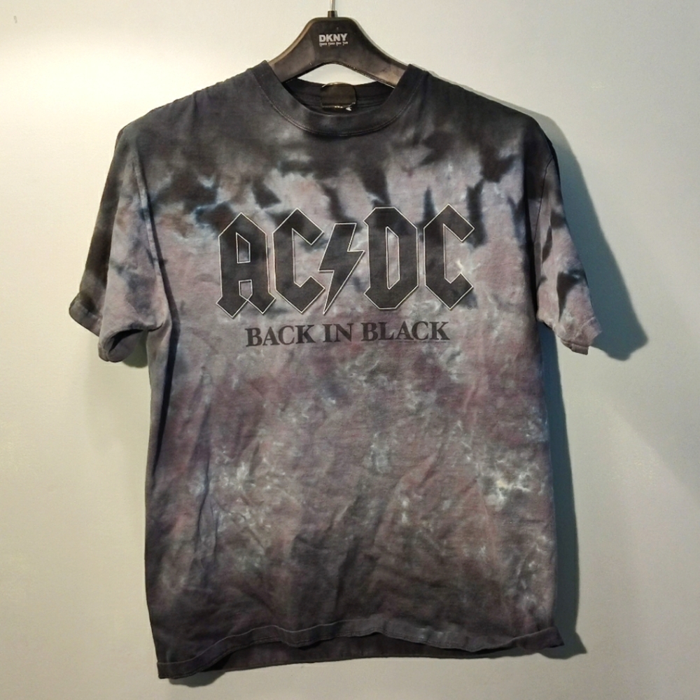 ACDC Back in Black Tie-dye Tee